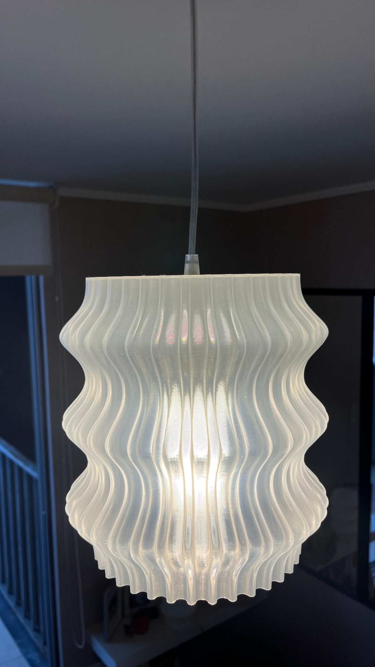 Crystal Vase Lamp Colgante