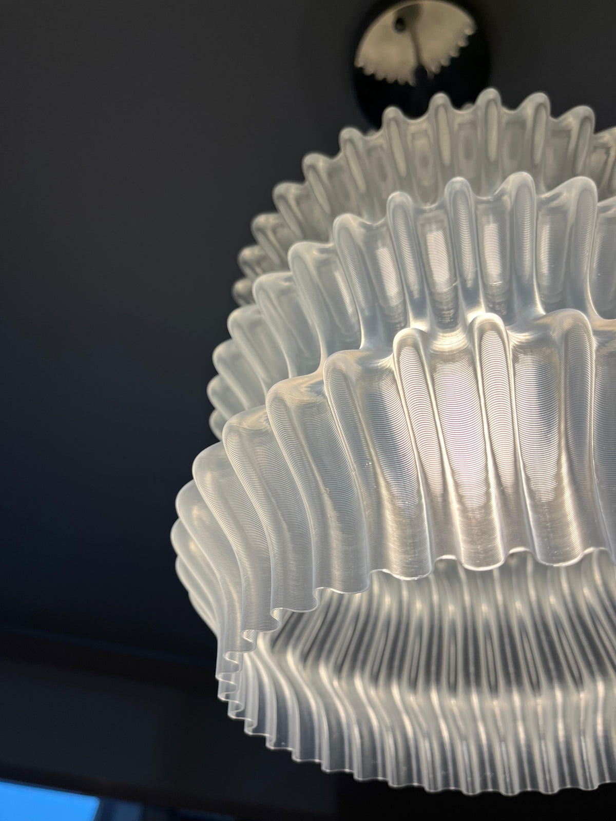Crystal Vase Lamp Colgante