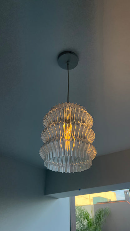 Crystal Vase Lamp Colgante