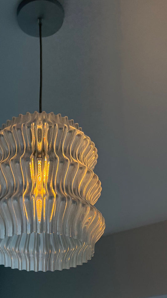 Crystal Vase Lamp Colgante