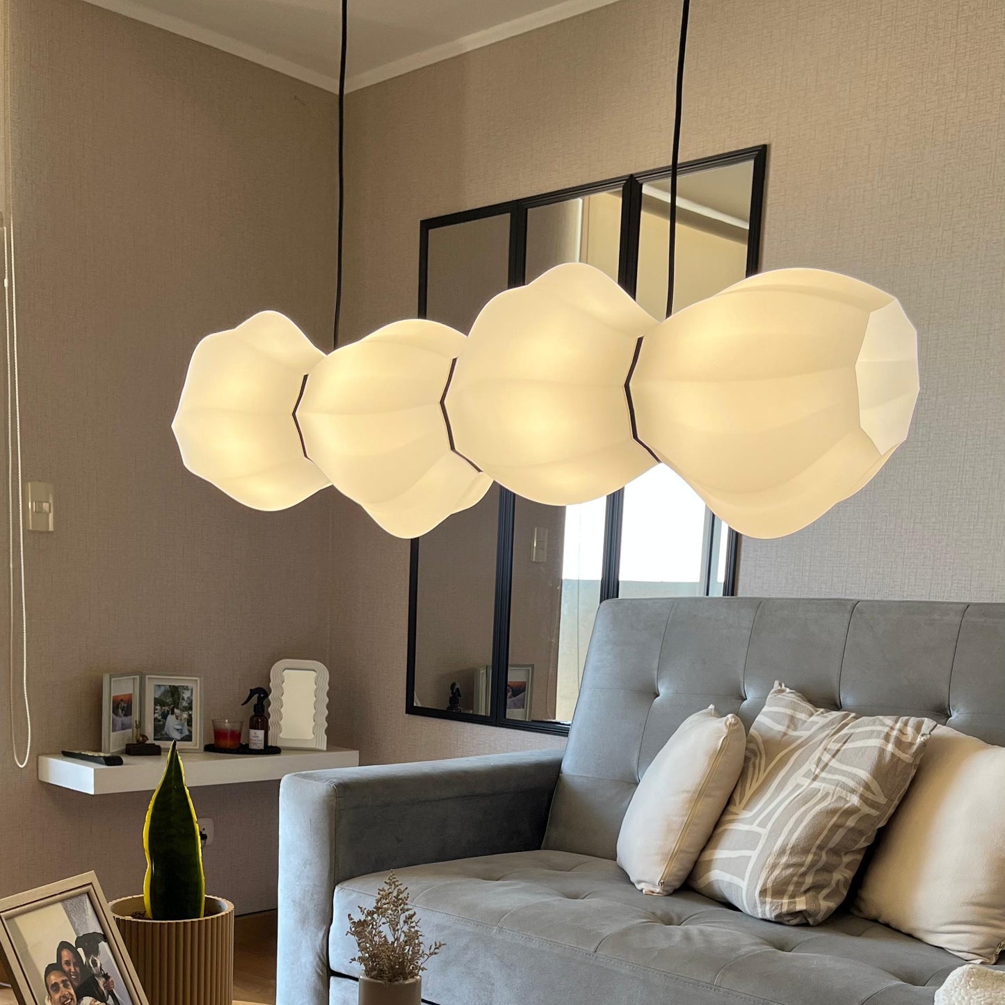 Wavy Lamp Sky Colgante
